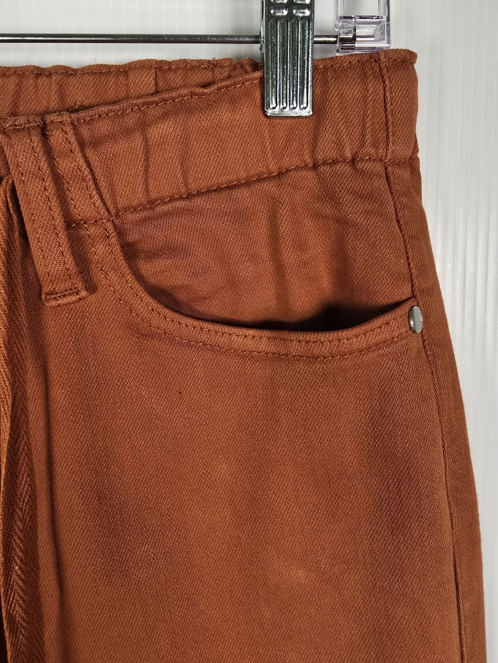 Judy Blue HighWaist GarmentDyed Auburn Orange DoubleCuff Jogger Denim Jeans 9/29 - Picture 6 of 16